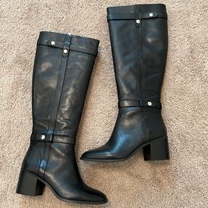 NWT Black Leather Essex Lane Boots Size 7